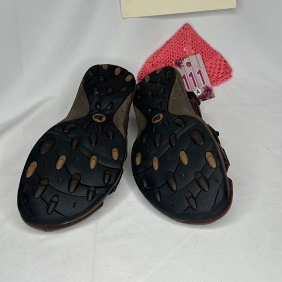 Merrell Galien Chili Brown Leather Hook and Loop Sandals Size 13/46 - Picture 10 of 11
